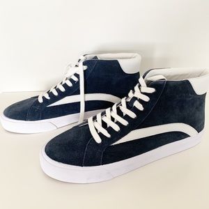 NWOT Madewell Sidewalk High-Top Suede Sneakers
